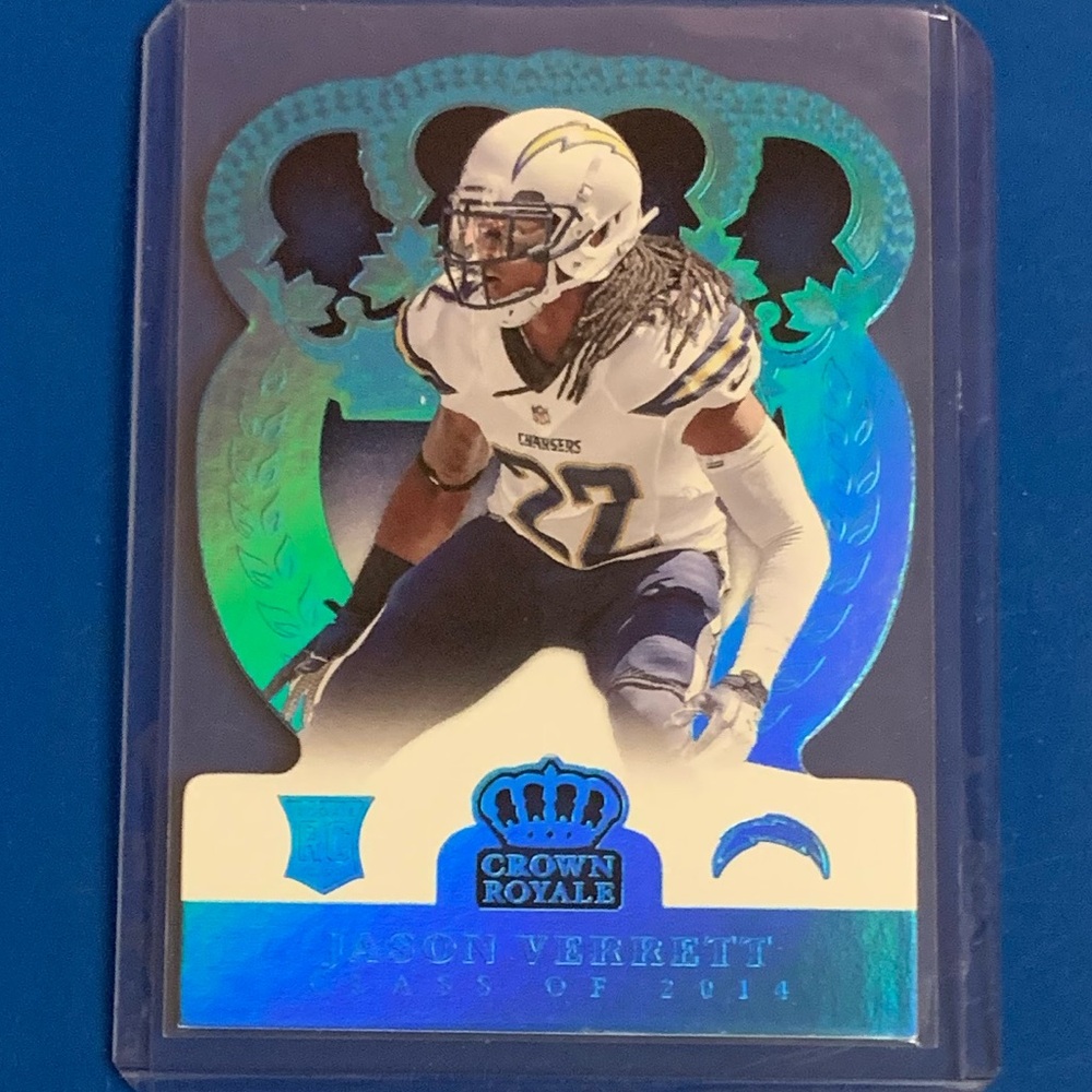 Jason Verrett [Blue Holofoil]#163 2014 Panini Crown Royale Football Trading Card